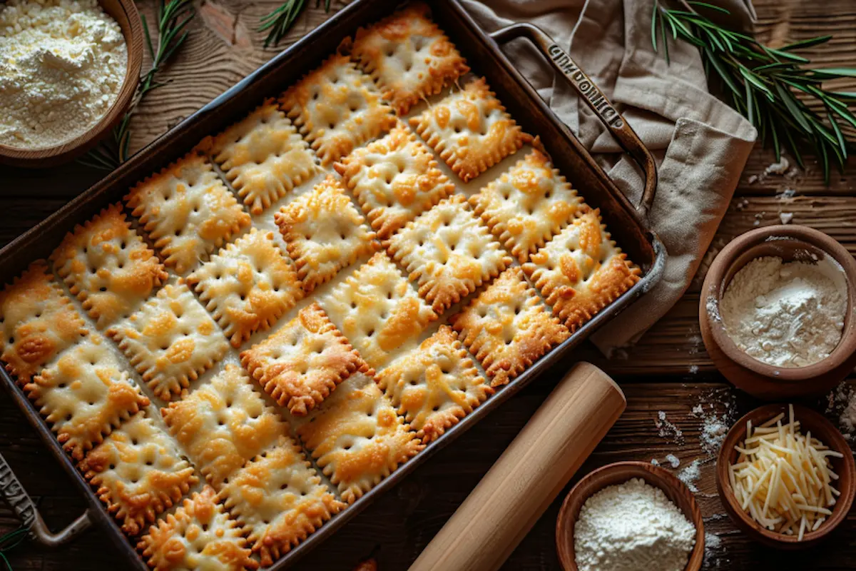 Homemade Cheese Crackers