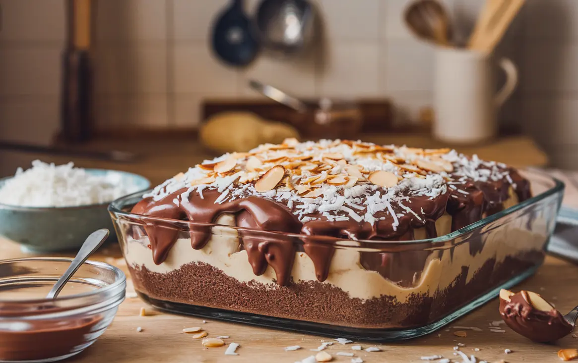 Mounds Poke Cake