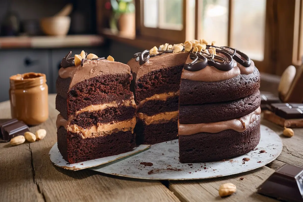 Chocolate Peanut Butter Cake