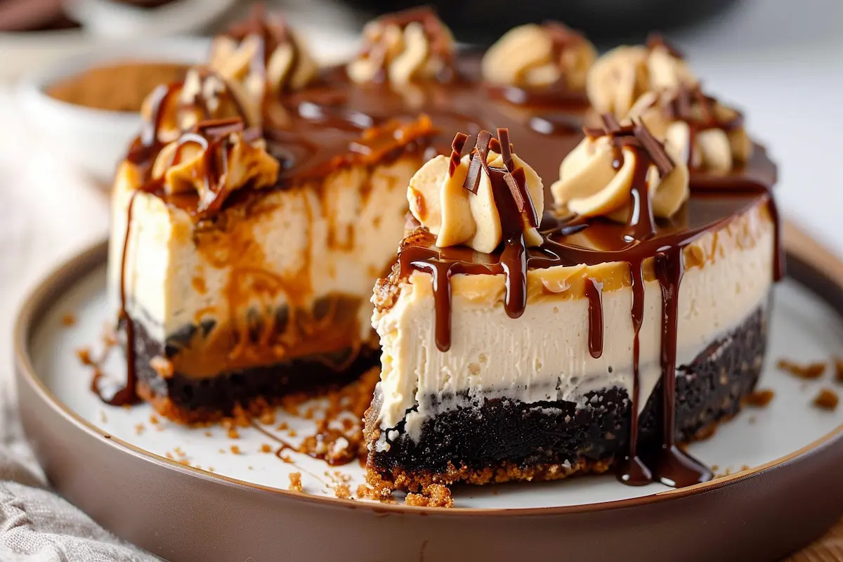 reeses caramel cheesecake