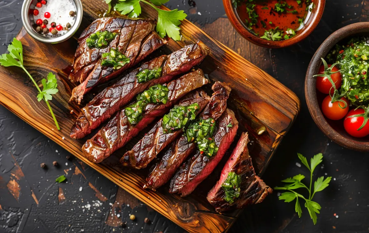 Chimichurri-style steak sarnies Recipes