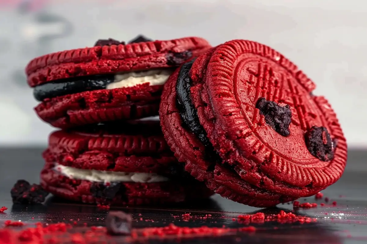 Homemade Red Velvet Oreos