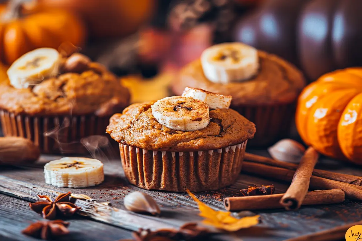 Pumpkin Banana Muffins