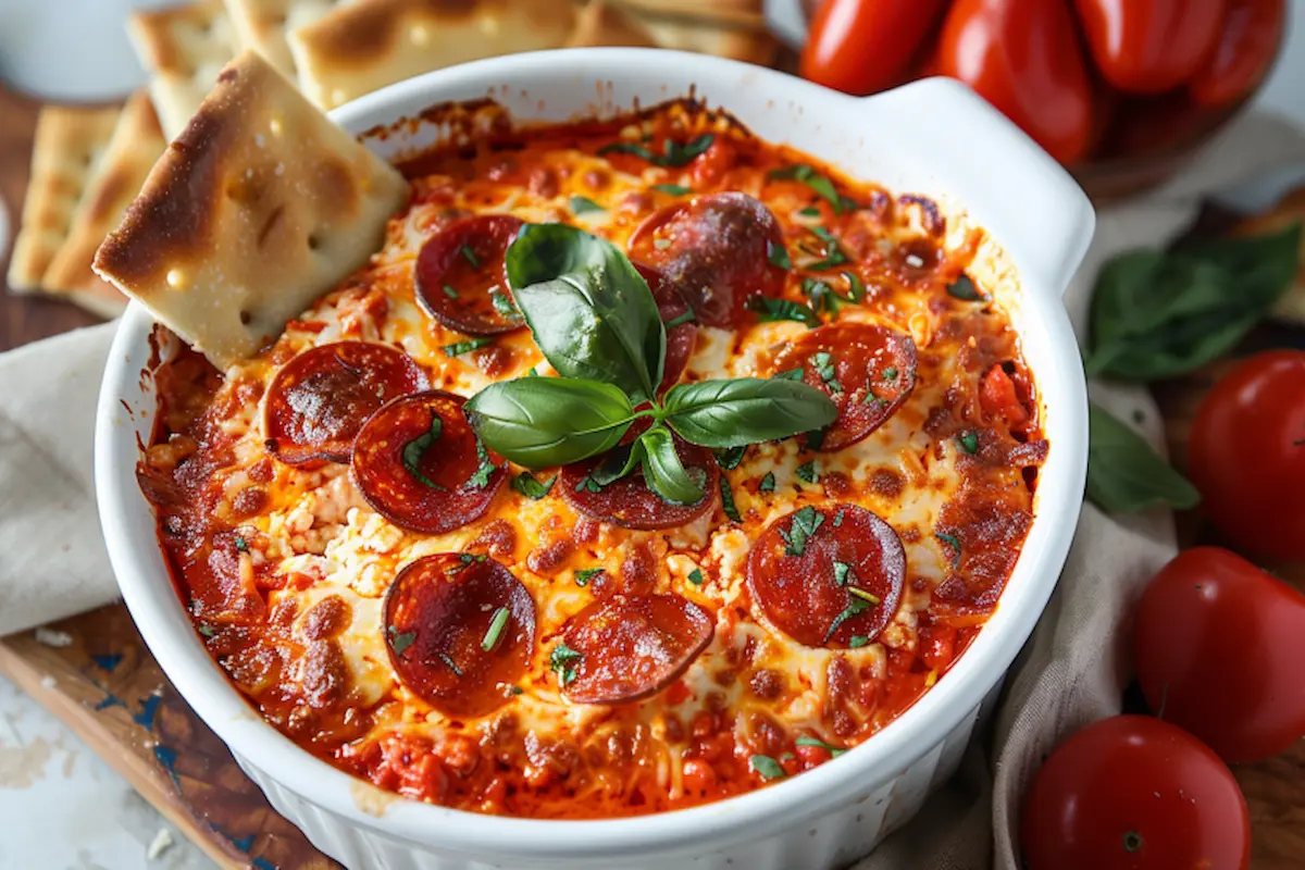 Cottage Cheese Pizza Bowl Dip Recipe