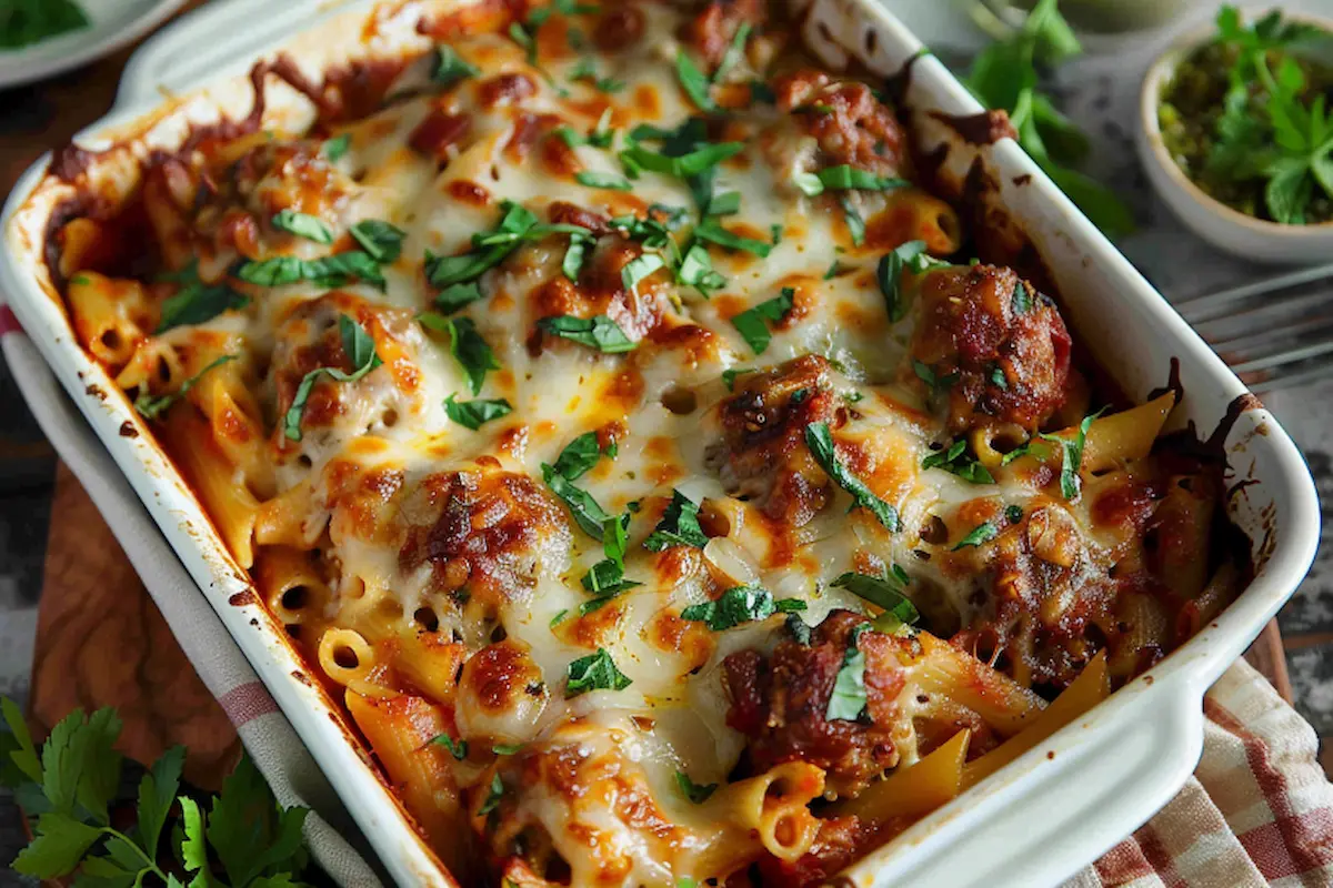 Dump and Bake Meatball Casserole Recipe