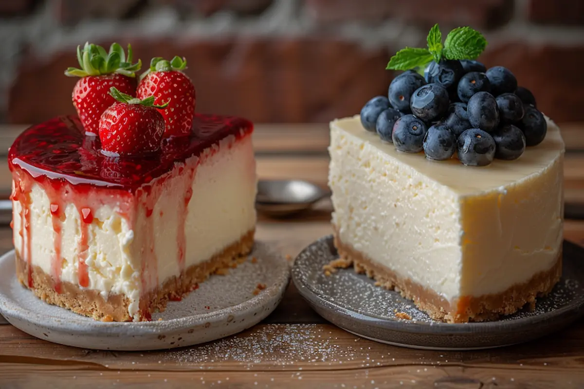 New York vs. Philadelphia Cheesecake