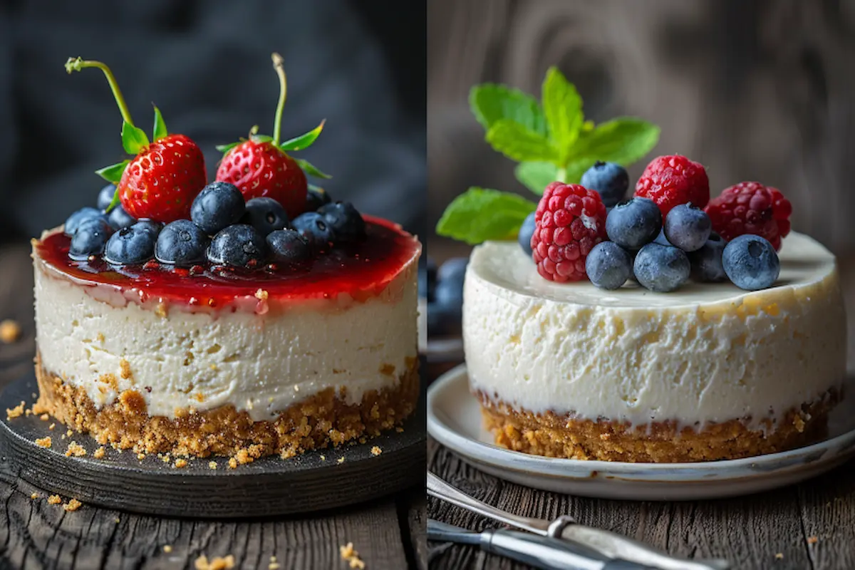 New York vs. Philadelphia Cheesecake