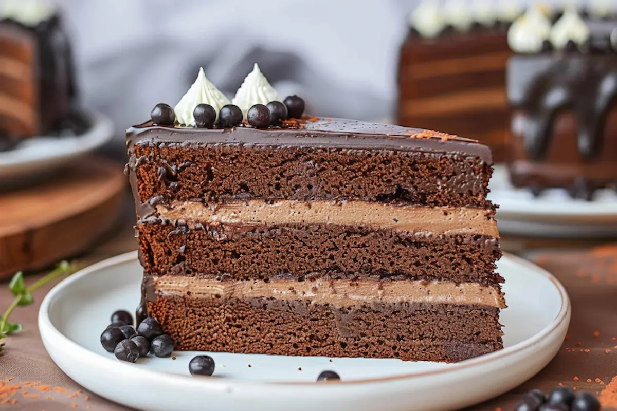 What are the layers in a Costco tuxedo cake