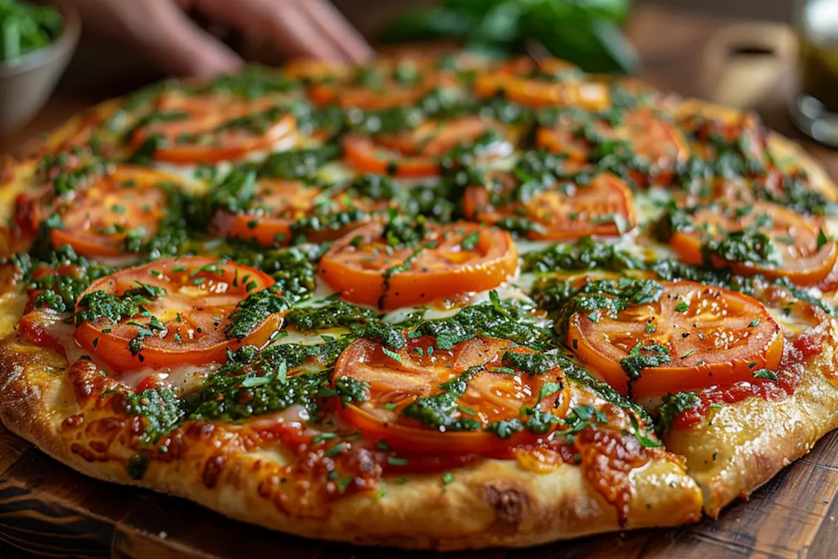 chimichurri tomato pizza recipe italian