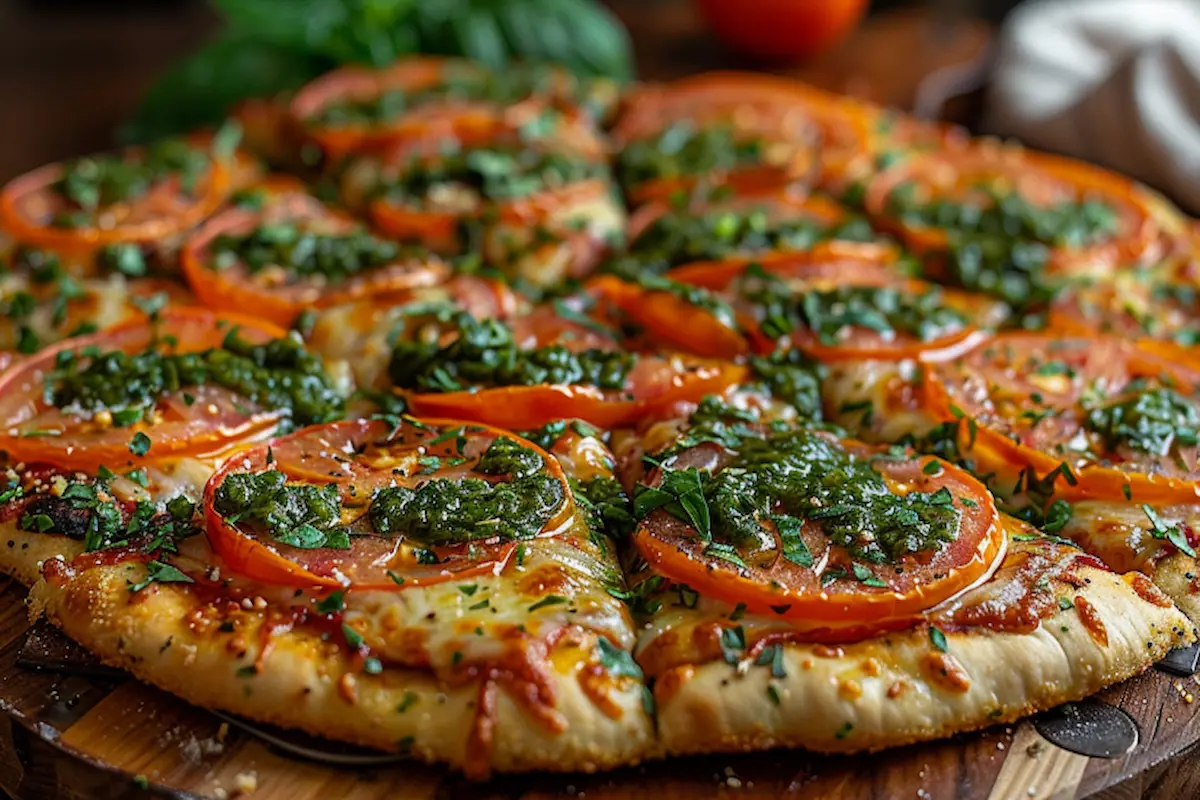 chimichurri tomato pizza recipe italian