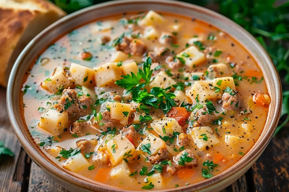 creamy parmesan italian sausage soup