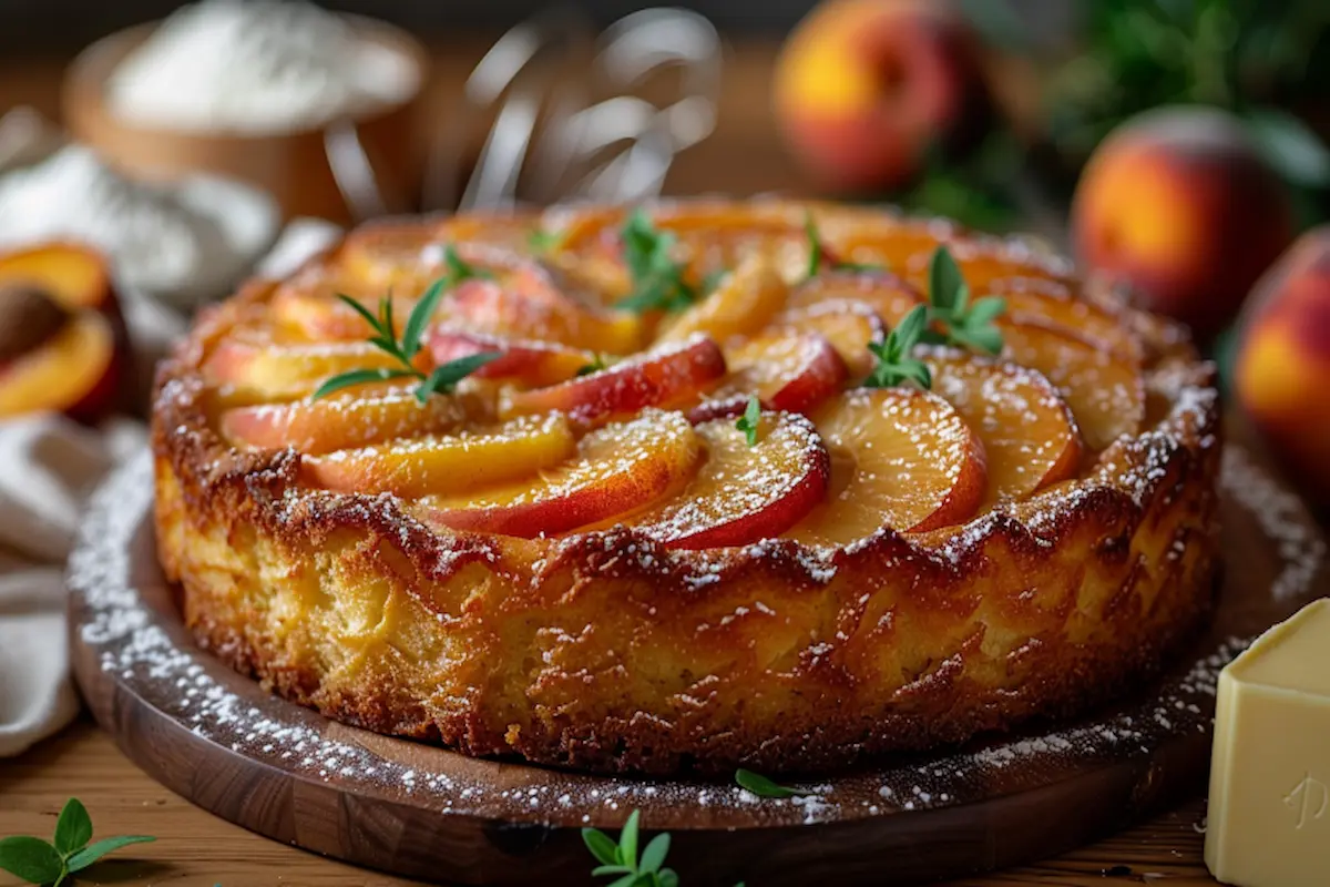 peach cobbler pound cake