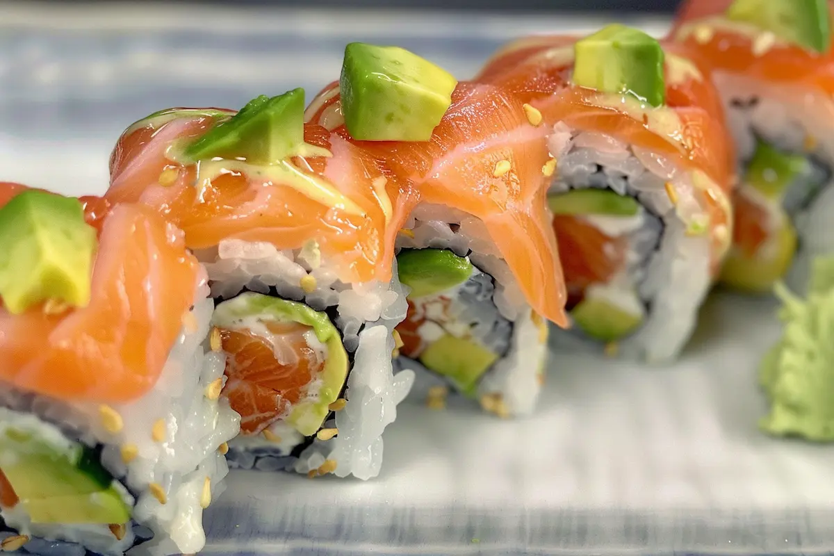 avocado and salmon roll