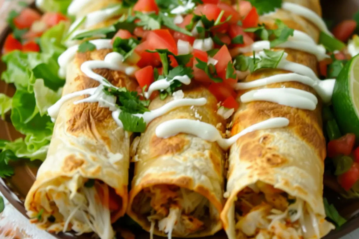 flautas de pollo