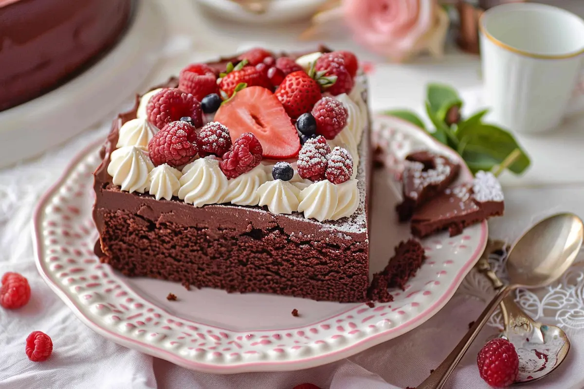 heart shaped cake