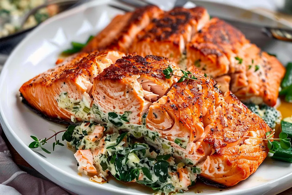 Stuffed Salmon Recipe