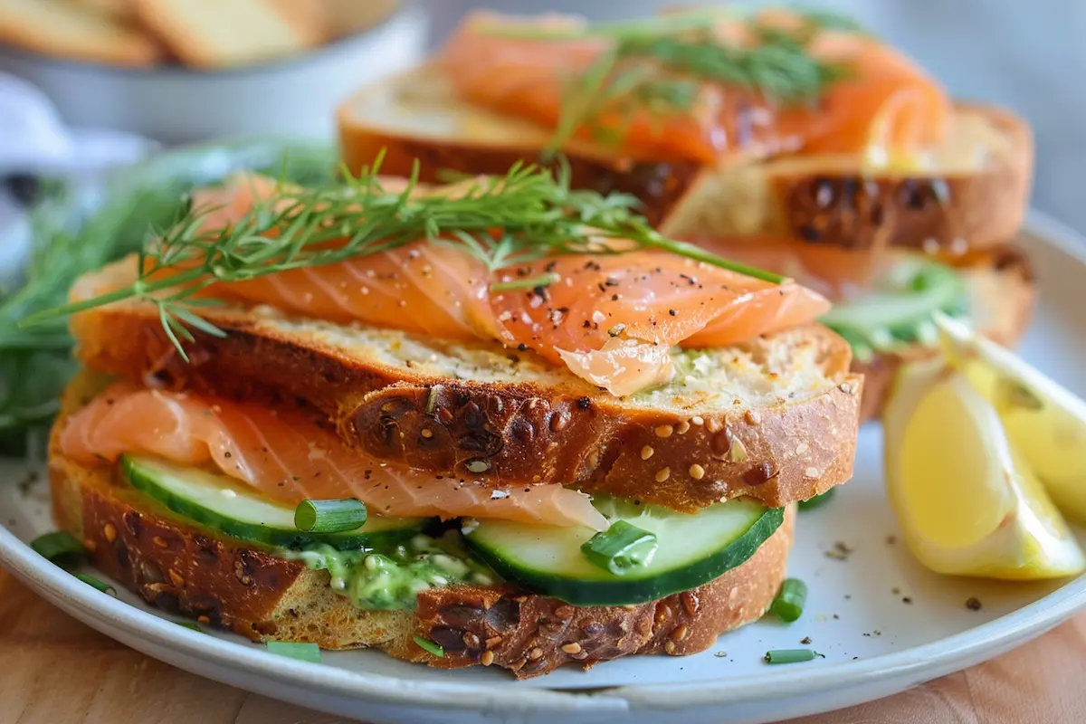 salmon sandwich